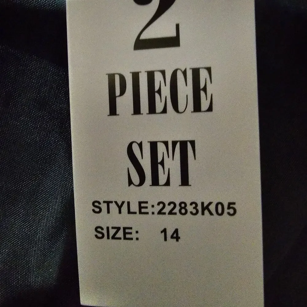 Girls 2 Piece Skirt Set Size 14